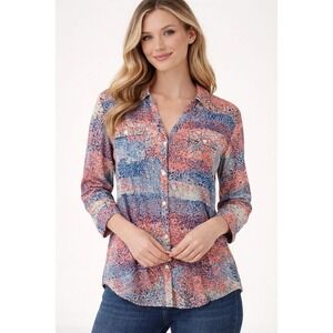 Columbia PFG Button Down Shirt Womens L Adventure Fishing Outdoor Gorpcore Trail